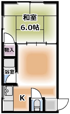 高瀬マンションの物件間取画像